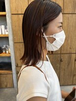 カノア(KANOA)&nbsp;オレンジブラウン×切りっぱなしロブ