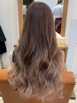 ラゴム 池袋(LAGOM) 切りっぱなしボブ/美髪/ピンクブラウン[池袋/髪質改善]