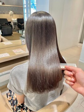 アース 錦糸町店(HAIR&MAKE EARTH) 20代30代40代ストレートアッシュベージュ髪質改善大人ボブ