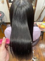 美容室 メザミー MESAMIES 髪質改善 ツヤ髪暗髪黒髪 ストレートロング 縮毛矯正