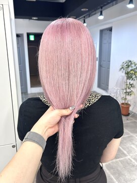 ペレ 栄店(PELE) デザインカラー/レイヤーカット/ウェットヘア/オリーブベージュ