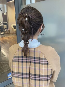 サラ 徳山店(SARA) 編み込みポニーテール
