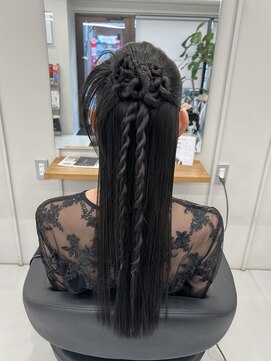 バルベストーキョーサウス(BARBES TOKYO SOUTH) ハーフアップカチモリアレンジ【清板】