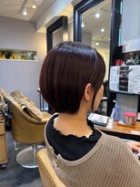 アバーブ ギンザ(Above Ginza)&nbsp;20代30代40代50代◎丸みボブ/チェリーレッド