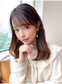 【NEW OPEN】小顔前髪あり後れ毛サイドバングメルティカラー