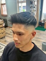 スタンドバーバー 柏(STAND BARBER)&nbsp;スペインカール/スパイキーショート/ブルーブラック