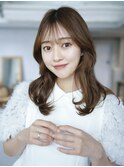 ロングくびれヘア美髪韓国ヘア顔周りレイヤー_F0161