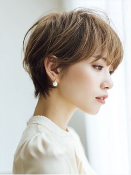 アルトリスト(Altruist Aging×HAIR&SPA) ☆イメチェンピンクベージュアンブレラカラー前髪クールショート