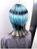 ウルフミディアムウルフマッシュウルフスカイブルー