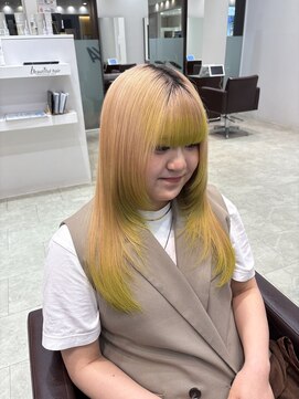 ナンバー ユアイロ 川崎(N° uairo) レディースロングヘア/裾カラー