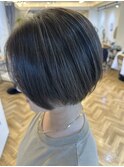 白髪ぼかしハイライト
