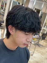 フィフス 渋谷(fifth)&nbsp;渋谷フェザーパーマシャドウパーマ波巻きパーマメンズミディアム