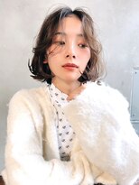 オーウェル 銀座(Owelle)&nbsp;くせ毛風ボブ×ヌードベージュ