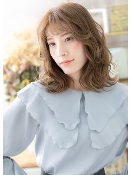 カバーヘア イヴ 戸頭店(COVER HAIR EVE) ミルクティーアッシュエアウェーブパーマc7戸頭20代30代40代