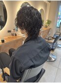 横浜★ツイストスパイラルパーマメンズウルフ