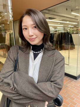 ノラ ヘアーサロン(NORA HAIR SALON) ナチュラル小顔前髪あり後れ毛サイドバング結べるボブくびれヘア