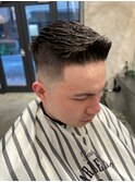バーバー　刈り上げショート/アップバング/フェードカット
