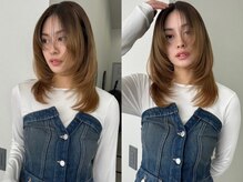 【ブリーチなしダブルカラー】ブリーチなしダブルカラーカラーで自然な色味や透明感を楽しめます(星ヶ丘駅)