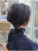 トップふんわり毛流れパーマ/30代40代50代
