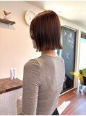 限定色カプチーノブラウン×ボブ