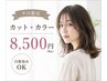 【平日限定】カット+カラー¥8,500円 白髪染めOK・当日予約OK・夕方5時まで