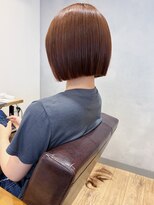 エミス バイ メルト 吉祥寺(emis by melt)&nbsp;【吉田】ボブオレンジブラウンブリーチなしカラー大人ガーリー