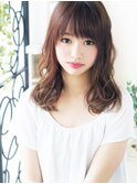 【ヘアジュレドゥ 花井】 Natural カワイイ大人女子セミディ☆