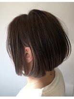 アルタイル ヘア デザイン(ALTAIR HAIR DESIGN) 【横向き姿】インナーカラー【ラベンダーアッシュグレイ】ボブ