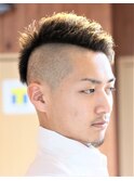 毛先ハイトーン震災刈り