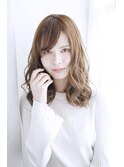 吉祥寺3分/ウォーターフォール毛先パーマ黒髪ことりベージュ/100