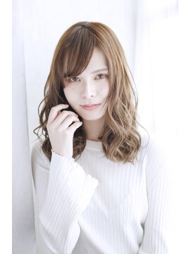 シュシュット(chouchoute) 吉祥寺3分/ウォーターフォール毛先パーマ黒髪ことりベージュ/100