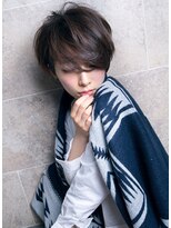 エル(LE)&nbsp;【LE】　似合わせネオウルフショートボブネイビーカラー