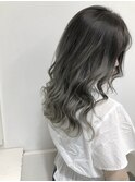 【GiseL】シルバーグラデーション ダブルカラー/ケアブリーチ