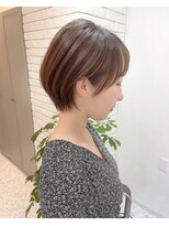 ショートボブ/大人巻き/ぷつっとボブ/ナチュラルモード/銀座駅