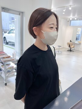 ザワン(the one .) 【the one.】イヤリングカラーのショートボブ　-HIROMI-