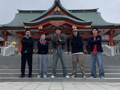 yuzen barber月初め神社参拝