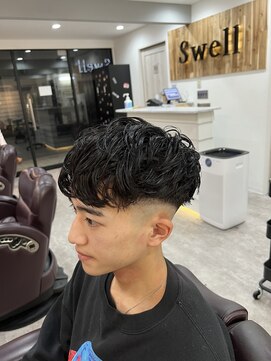 スウェル 千葉店(Swell) メンズツイストパーマスパイラルパーマフェード[千葉]