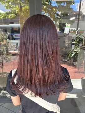 アイフィ(iFY) 【iFY 大川】ピンクカラー×セミロング