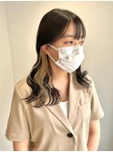 インナーカラーケアブリーチイヤリングカラーハイライトレイヤー