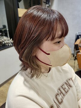 ノア 大宮店(Noa) ピンクベージュ/ショートボブ/ショートヘア/カット+カラー