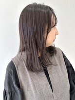 フォーク FOLK 【FOLK】赤みなし透明感グレージュ☆似合わせ内巻きロング♪