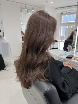 ノーム(NORME) 【ツナ】ブリーチなし透明感カラー オリーブグレージュカラー