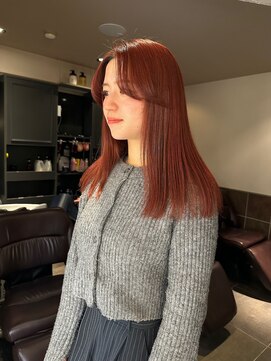 テトラ バイ ネオリーブ 横浜西口店(tetra by neolive) ブリーチなし暖色カラー　チェリーブラウン