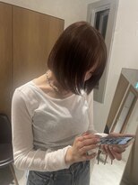 ラミエ バイ メルト 吉祥寺(lamie by melt)&nbsp;【小川】ピンクブラウン/きりっぱなし/エアリーロング