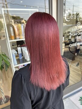 リードヘアーバイバンプ(Lead Hair by vamp) #ブリーチカラー#ガーネットレッドカラー#ピンクカラー