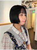 CAF FUKO 黒髪ボブ/ブルーブラック/大阪/心斎橋