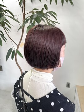 ヘアー アイス カンナ(HAIR ICI Canna) 大人女子/お手入れ簡単/ミニボブ/束感カット