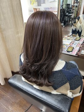 ヴォレ(voler) ロング/レイヤー/ハイライト/ラベンダーブラウン