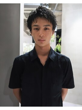 フィルムス 表参道(FILMS) men's/メンズ/フェザーパーマ/ニュアンス/ブルーブラック/黒染め
