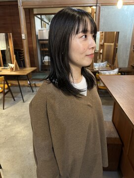 ノフ(knof) ミディアムレイヤー × 透明感カラー ×地毛風カラー